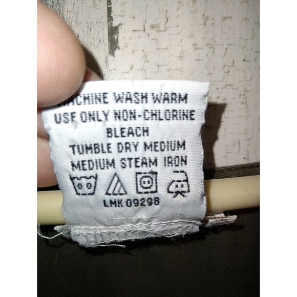 Roaman's Size B4 Green Canvas Sleeveless Dress - Picture 7 of 10